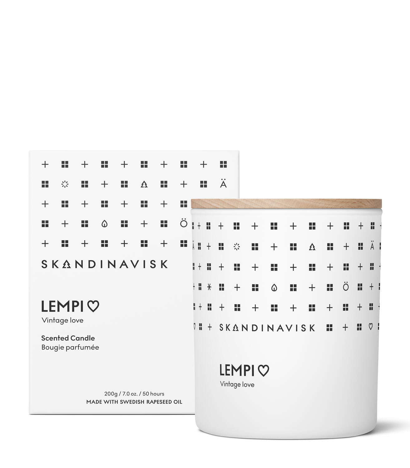 Lempi duftlys - hvid